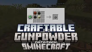Craftable Gunpowder Data Pack (1.21.8, 1.20.1) – Easy Gunpowder Crafting