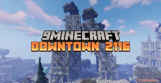 Downtown 2116 Map (26.2, 1.20.1) – Post-Apocalyptic Overgrown City