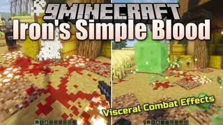 Iron's Simple Blood Mod (26.1.2, 1.20.1) – Splatter Colorful Blood