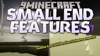 Small End Features Mod (1.20.1) – Ride Flying Mobs and Teleport Across the Void