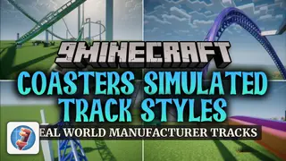 Coasters Simulated Track Styles Mod (1.21.1) – Design Realistic Theme Park