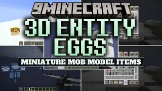 3d Entity Eggs Resource Pack (26.2, 1.21.11) – Mini Mob Figures Instead