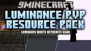 Luminance PvP Resource Pack (26.2, 1.20.1) – Crisp White Netherite