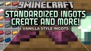 Standardized Ingots Create and More Resource Pack (1.21.1, 1.20.1)