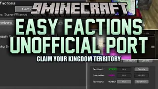 Easy Factions Unofficial Port Mod (1.21.1) – Claim Chunks and Wage Rival