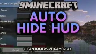 Auto Hide HUD Mod (26.2, 1.21.1) – Keep Your Screen Clear Until You Take Damage