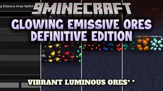 Glowing Emissive Ores Definitive Edition Mod (1.21.1, 1.20.1)