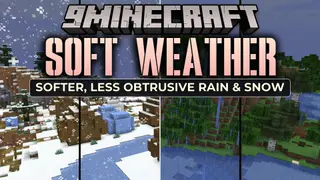 Soft Weather 9minecraft Resource Pack (26.2) – Gentle Rain and Subtle Snowstorms