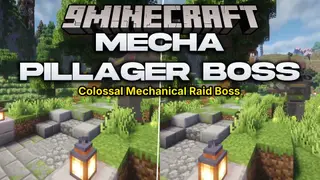 Mecha Pillager Boss Mod (1.20.1) – Battle a Giant Robotic Titan Armed