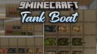 Tank Boat Resource Pack (1.21.11, 1.20.1) – Turn Vanilla Boats Into Armored
