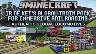 IR DE Ket's Global Train Pack for Immersive Railroading Resource Pack (1.21.1, 1.20.1)