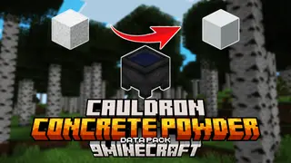Cauldron Concrete Powder Data Pack (26.2, 1.20.1) – Simplify Your Concrete Crafting