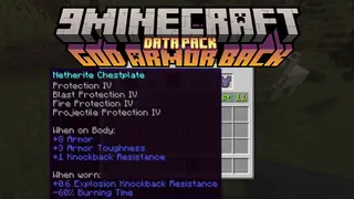 God Armor Back Data Pack (26.1.2, 1.21.1) – Unleash The Ultimate Armor
