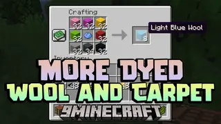 More Dyed Wool And Carpet Data Pack (1.21.11, 1.20.1) – Large-scale Dyeing Projects