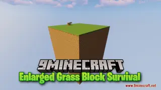 Enlarged Grass Block Survival Map (26.2, 1.20.1) – Everything Is Giant