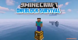 OneBlock Survival Map (26.2, 1.20.1) – Water Edition