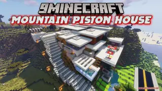 Mountain Piston House Map (26.2, 1.20.1) – Redstone-Powered Modern Living