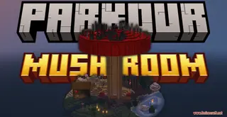 Parkour Mushroom Map (26.2, 1.20.1) – Climb the Towering Fungi!