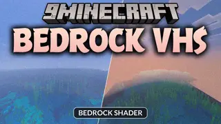 Bedrock VHS Shader (26.x, 1.21) – Retro Camcorder Filter and TV Screen Borders