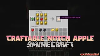 Craftable Notch Apple Data Pack (1.21.11, 1.20.1) – The Old 1.8 Crafting Recipe