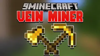 Vein Miner Data Pack (1.21.4, 1.20.1) – Mining, Utility