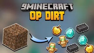 Minecraft But Dirt Drops OP Loot Data Pack (1.20.6, 1.20.1)