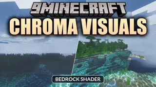 Chroma Visuals Shader (26.x) – Clear Water Reflections and Soft Bloom on Bedrock