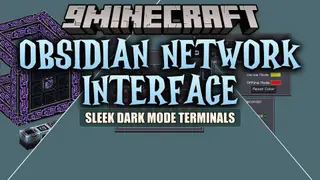 Obsidian Network Interface Resource Pack (1.21.1) – Sleek Dark Aesthetic