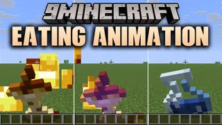 Eating Animation 9minecraft Mod (26.2) – Watch Food Shrink with Every Single Bite