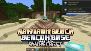 Raw Iron Block Beacon Base Data Pack (1.21.8, 1.20.1) – Expand Your Beacon Base Options
