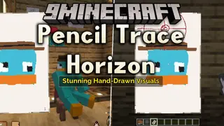 Pencil Trace Horizon Mod (1.21.1) – Draw Custom Art and Hang It on Your Walls
