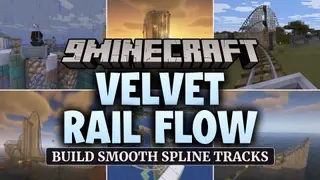 Velvet Rail Flow Mod (26.2, 1.21.11) – Build Smooth Roller Coaster Tracks