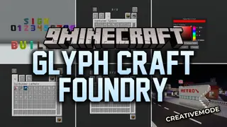 Glyph Craft Foundry Mod (1.20.1) – Build Glowing Neon Signs for Shops and Bases