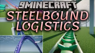 Steelbound Logistics Mod (1.21.1) – Build Realistic Theme Park Roller Coasters