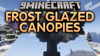 Frost Glazed Canopies Mod (26.2, 1.20.1) – Realistic Snowy Leaves