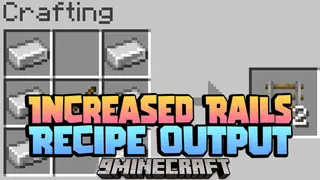 Increased Rails Recipe Output Data Pack (1.21.5, 1.20.1) – Simplifies The Process Of Creating Rails
