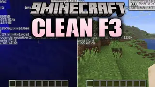 Clean F3 9minecraft Mod (26.2) – A Tidier, Cleaner Debug Screen