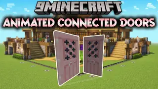 Animated Connected Doors Data Pack (1.21.4, 1.20.1) – Open & Close Animation