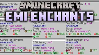 EMI Enchants 9minecraft Mod (26.2) – Inspect Every Enchantment Before You Anvil