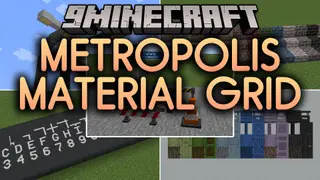 Metropolis Material Grid Mod (1.21.1) – Pave Realistic Roads for Modern City
