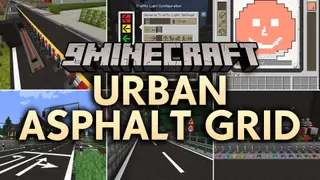 Urban Asphalt Grid Mod (1.21.1, 1.20.1) – Pave Modern City Highways