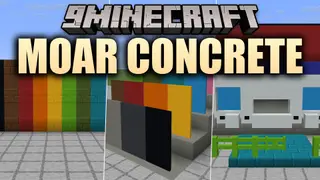 Moar Concrete 9minecraft Mod (26.2) – Build Modern Houses in Every Color