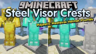 Steel Visor Crests Mod (26.1.2, 1.20.1) – Wear Medieval Knight Armor