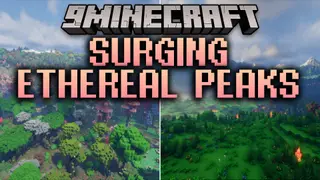 Surging Ethereal Peaks Mod (1.21.1, 1.20.1) – Towering Mountain Peaks