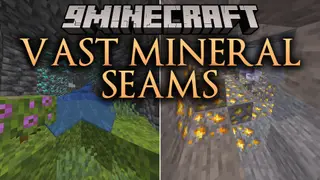 Vast Mineral Seams Mod (26.2, 1.20.1) – Strike Giant Mineral Veins Deep Below