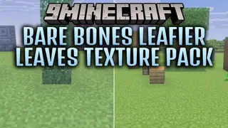 Bare Bones Leafier Leaves Texture Pack (26.x) – Cleaner Tree Foliage for Forests