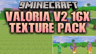 Valoria V2 16x Texture Pack (26.x) – Purple Pastel PvP Visuals with Short Swords