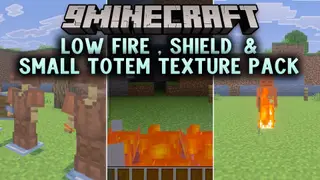 Low Fire Shield & Small Totem Texture Pack (26.x, 1.21)
