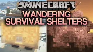 Wandering Survival Shelters Mod (26.2, 1.21.11) – Rest in Ready-Made Bases