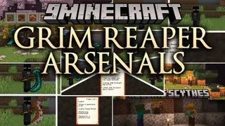 Grim Reaper Arsenals Mod (26.1.2, 1.20.1) – Scale Walls and Pull Mobs